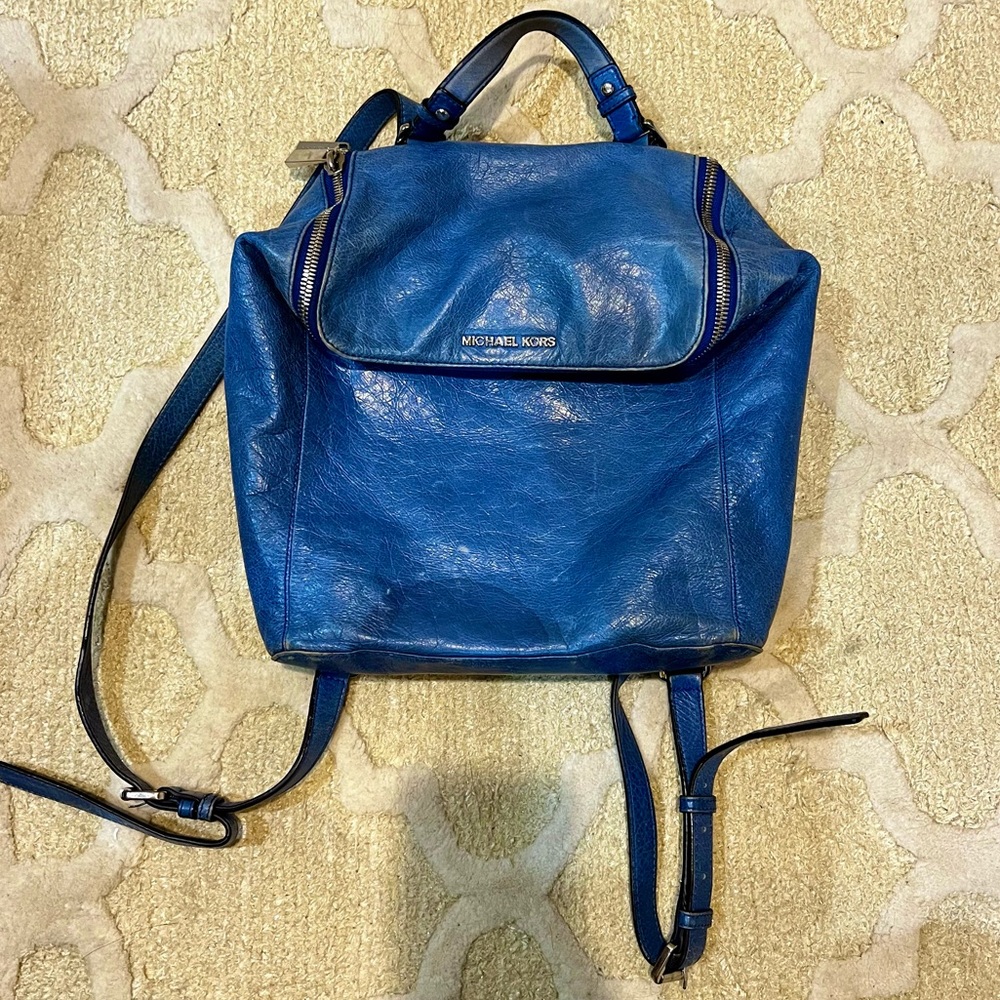 Blue Michael Kors bag